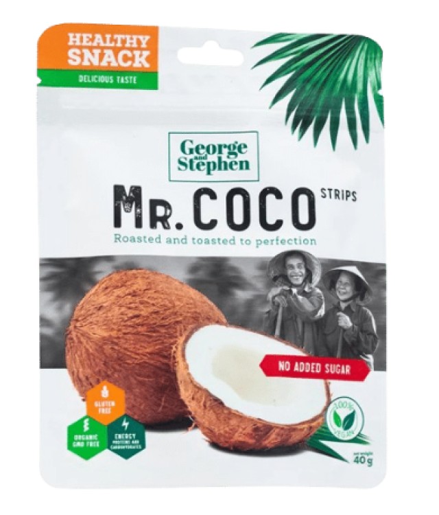 George & Stephen Mr. Coco Αποξηραμένο Φρούτο Καρύδα 40gr George & Stephen Mr. Coco Αποξηραμένο Φρούτο Καρύδα 40gr