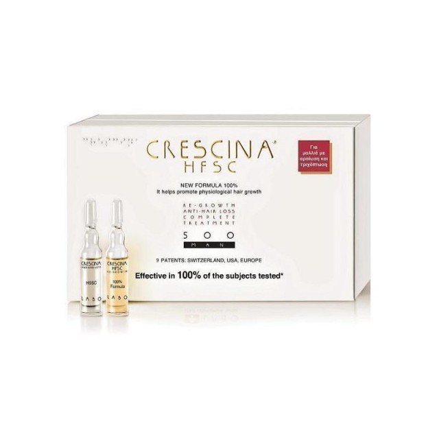 LABO - Crescina HFSC 100% Complete Treatment 500 για Άνδρες, 10+10 Αμπ &hellip;