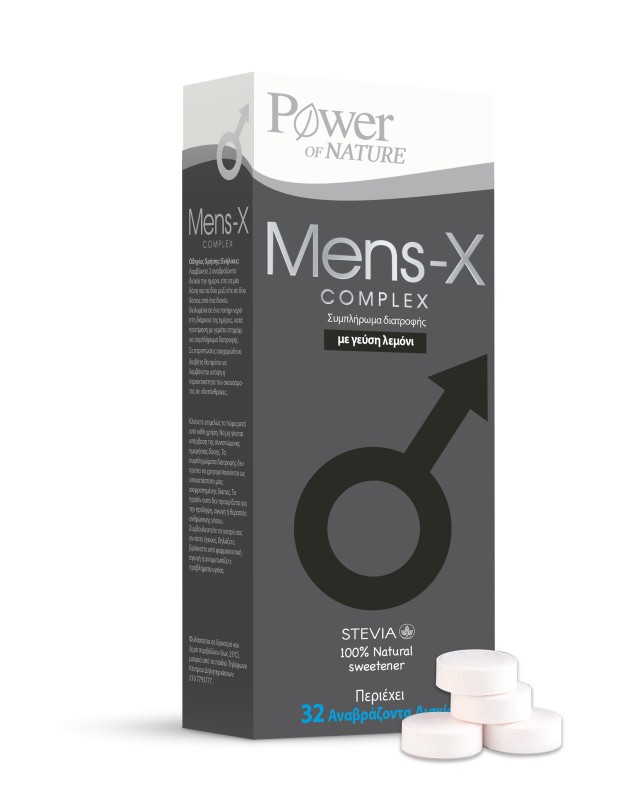 Power Health Mens - X Complex Stevia Συμπλήρωμα Διατροφής για την Στυτική Λειτουργία 32 Αναβράζοντα Δισκία
