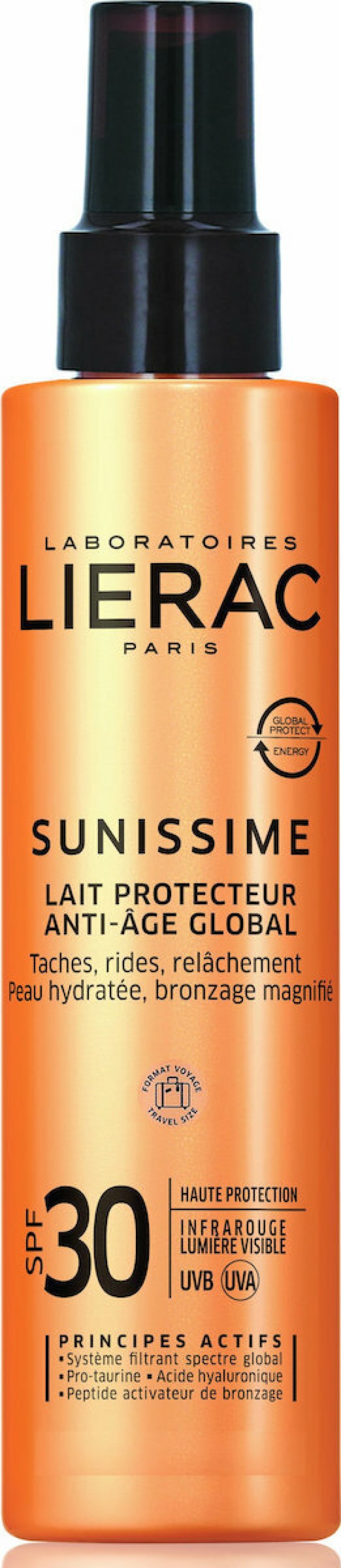 Lierac Sunissime Anti Aging Global Milk Protective SPF30 Aντηλιακό Γαλάκτωμα Προστασίας Σώματος Ολικής Αντιγήρανσης σε Μορφή Spray 100ml