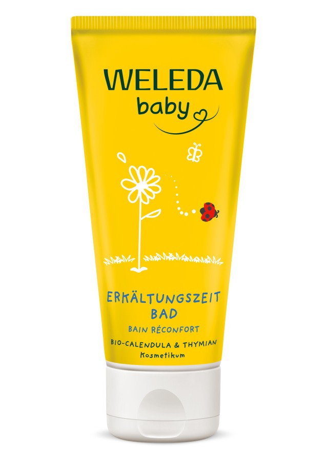 Weleda Cold Time Bath Παιδικό Αφρόλουτρο με Καλέντουλα & Θυμάρι Κατά τ &hellip;