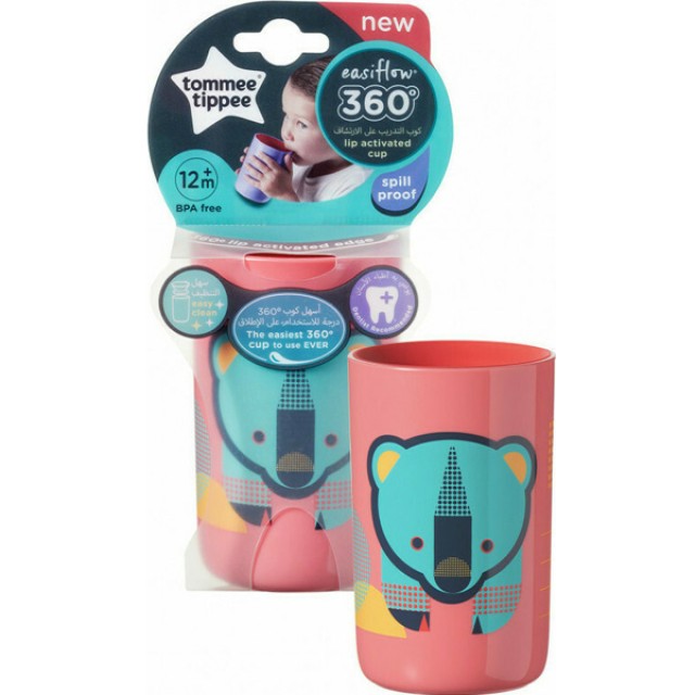 Tommee - Tippee Explora 360° Beaker Cee Sca AR Pink Εκπαιδευτικό Κύπελ &hellip;