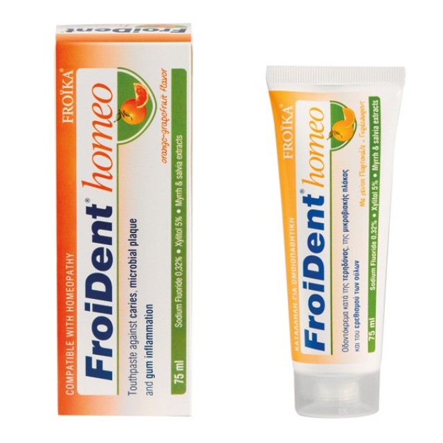Froika Froident Homeo Toothpaste Orange Grapefruit Οδοντόκρεμα με … Froika Froident Homeo Toothpaste Orange Grapefruit Οδοντόκρεμα με …