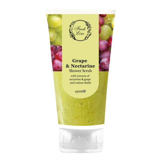 Fresh Line Grape & Nectarine Shower Scrub Σταφύλι & Νεκταρίνι 150ml Fresh Line Grape & Nectarine Shower Scrub Σταφύλι & Νεκταρίνι 150ml