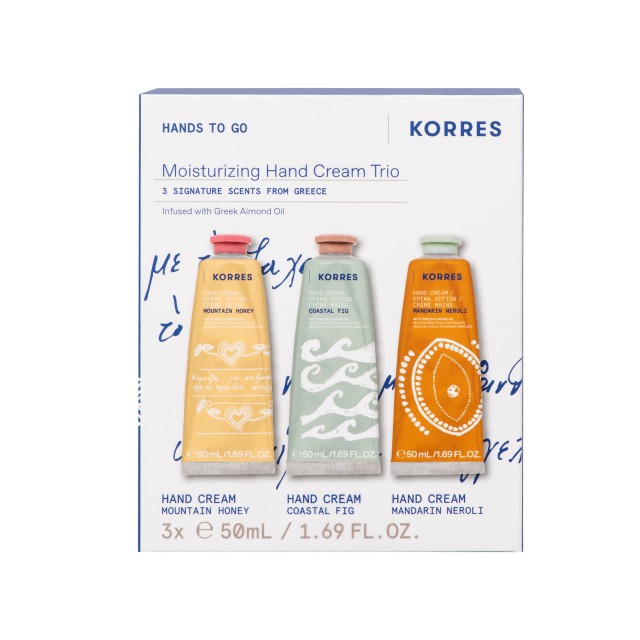 Korres PROMO Hand Cream Trio Μέλι του Βουνού Κρέμα Χεριών 50ml & Μεσογ &hellip;