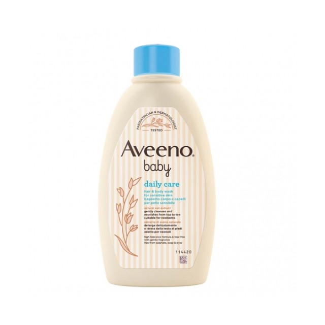 Aveeno® Baby Daily Care Βρεφικό Υγρό Καθαρισμού Σώματος και Μαλλιών 250ml