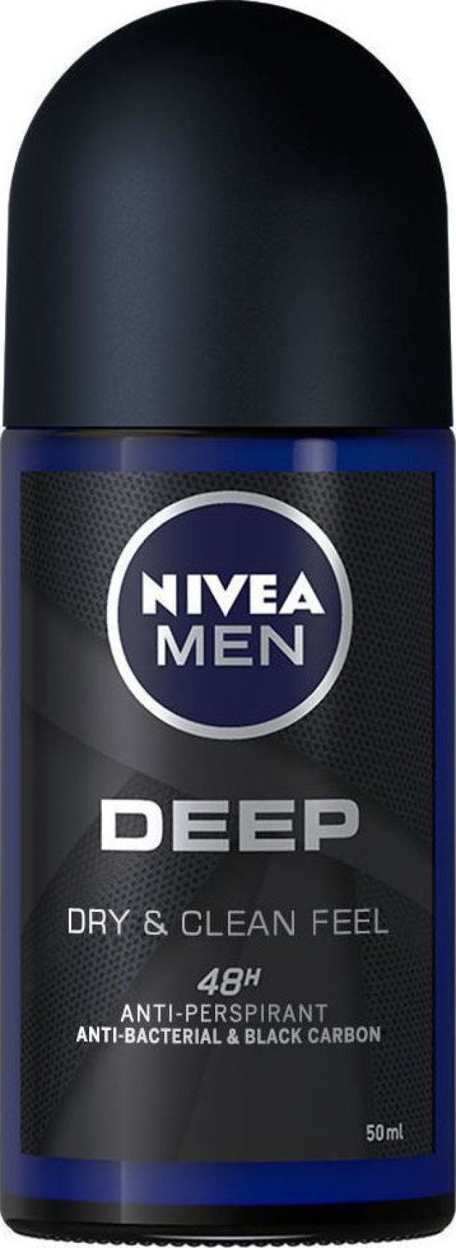 Nivea Men Deep Deodorant Anti Perspirant Ανδρικό Αποσμητικό Roll-on 48ωρης Προστασίας 50ml