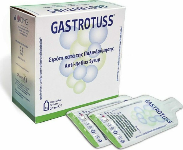 Pharma Q Gastrotuss Anti - Reflux Σιρόπι Κατά της Παλινδρόμησης 25 Φακελάκια σε Μορφή Υγρού  x 20ml