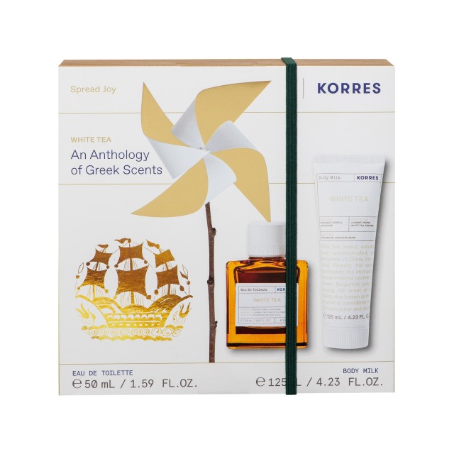 Korres PROMO Eau De Toilette White Tea Γυναικείο Άρωμα 50ml & Body Mil …