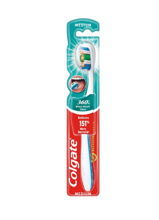 Colgate 360° Deep Clean Medium Οδοντόβουρτσα Απλή Γαλάζιο Μέτρια 1 Τεμ … Colgate 360° Deep Clean Medium Οδοντόβουρτσα Απλή Γαλάζιο Μέτρια 1 Τεμ …