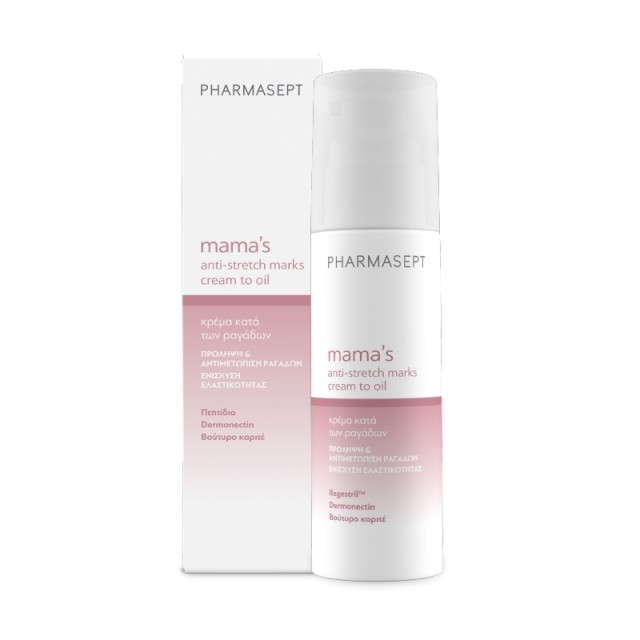 Pharmasept Mamas Anti Stretch Cream to Oil Κρέμα Κατά των Ραγάδων & Εν …
