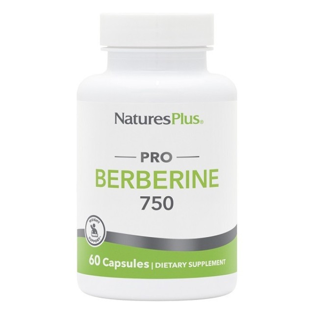 Natures Plus Berberine 750mg Συμπλήρωμα Διατροφής για τα Υγιή Επίπεδα …