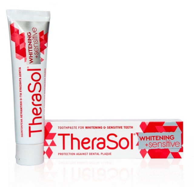 Therasol Whitening & Sensitive Οδοντόκρεμα Λευκαντική για Ευαίσθητα Δό … Therasol Whitening & Sensitive Οδοντόκρεμα Λευκαντική για Ευαίσθητα Δό …