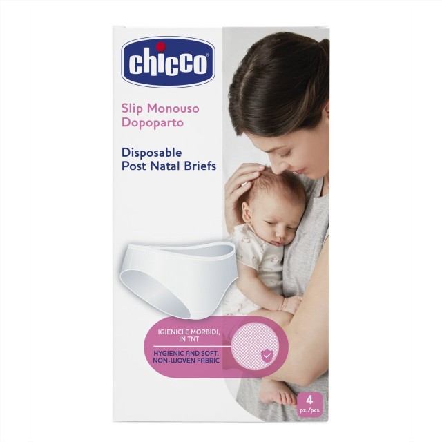 Chicco Mummy Σλιπ Λοχείας μιας Χρήσεως Λευκό 4 Τεμάχια