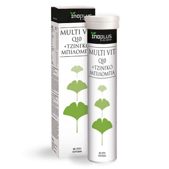 InoPlus Multi Vit Με Q10 + Gingko Biloba Πολυβιταμίνη για Σωματική, Πν &hellip;