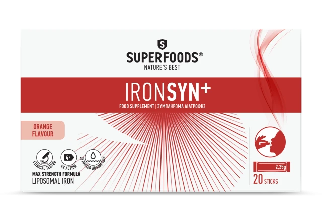 Superfoods Ironsyn+ Liposomal Iron Dietary Supplement, … Superfoods Ironsyn+ Liposomal Iron Dietary Supplement, …