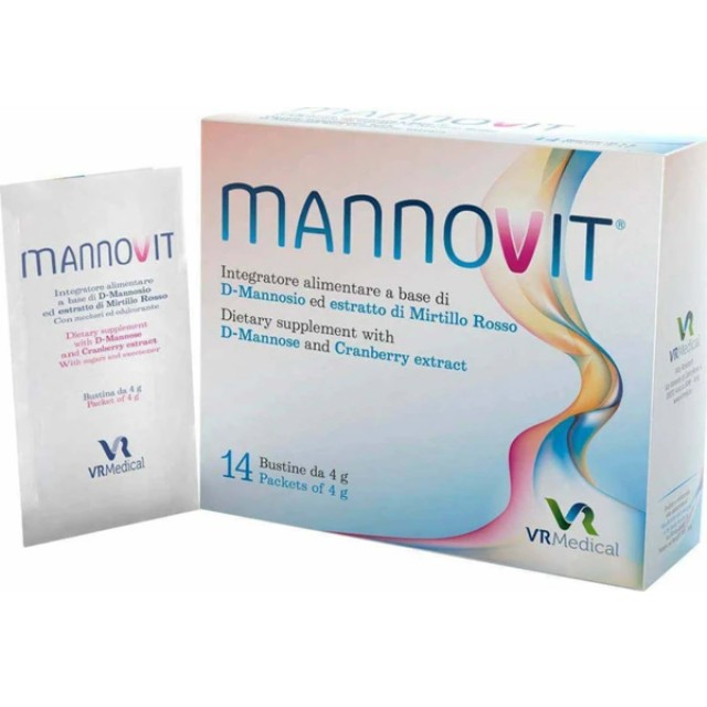 VR Medical MannoVit Συμπλήρωμα Διατροφής για την Αντιμετώπιση της Ουρο …