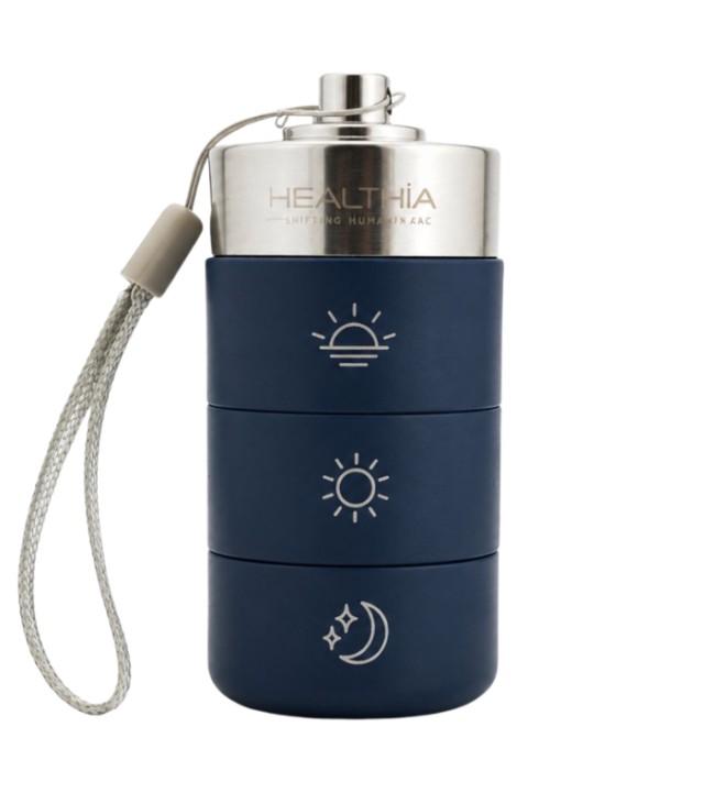 Healthia Pill Box Θήκη Χαπιών 3 Θέσεων Πρωί, Μεσημέρι, Βράδυ 1 Τεμάχιο Healthia Pill Box Θήκη Χαπιών 3 Θέσεων Πρωί, Μεσημέρι, Βράδυ 1 Τεμάχιο