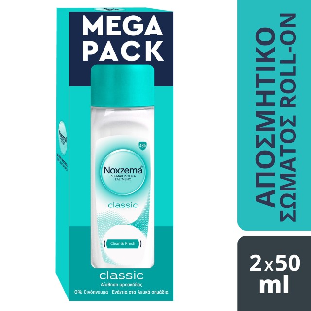 Noxzema PROMO Classic Γυναικείο Αποσμητικό Roll on 48ωρης Προστασίας 2 &hellip;