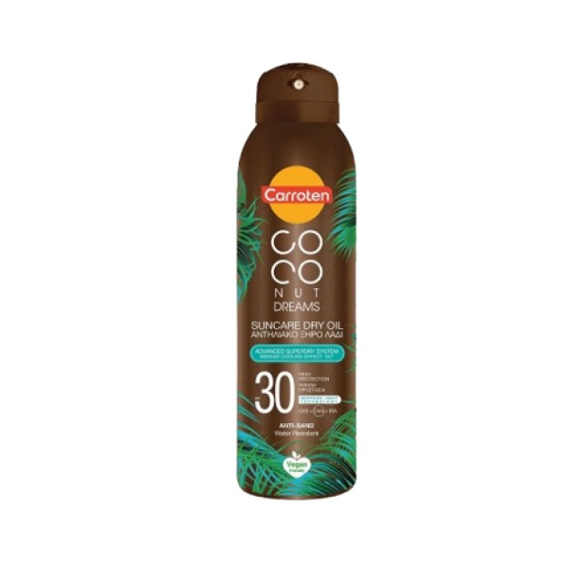 Carroten Coconut Dreams Suncare Dry Oil SPF30 Sunscreen Dry Body Oil Spray 150ml