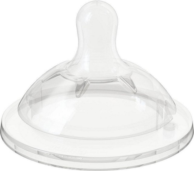 Chicco Natural Feeling Θηλή Σιλικόνης Ρυθμιζόμενης Ροής για 4m+ 2 Τεμά …