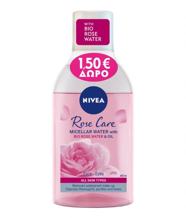 Nivea Micellar Rose Water With Oil Νερό Ντεμακιγιάζ 2 Φάσεων με Ροδόνε &hellip;