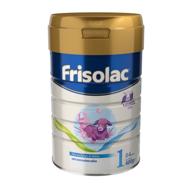 FrisoGoat Frisolac 1  Γάλα 1ης Βρεφικής Ηλικίας σε Σκόνη από Κατσικίσιο Γάλα για Βρέφη έως 6 Μηνών 400gr