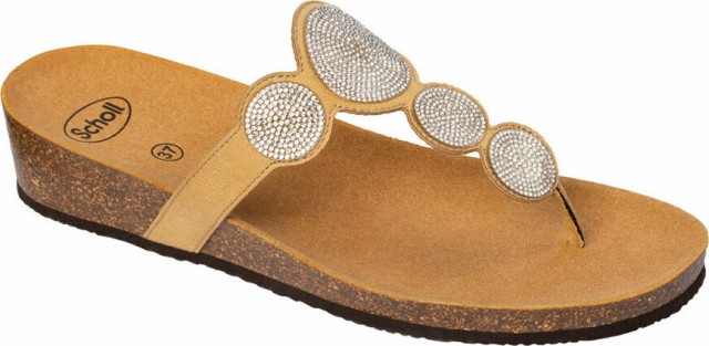 Scholl Sharon Flip-Flop Beige Γυναικεία Ανατομικά Σανδάλια &hellip;
