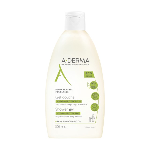 A-Derma Hydra Protective Shower Ενυδατικό Gel Καθαρισμού για Πρόσωπο, …