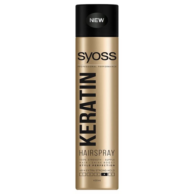 Syoss Hairspray Keratin Λακ Μαλλιών 400ml