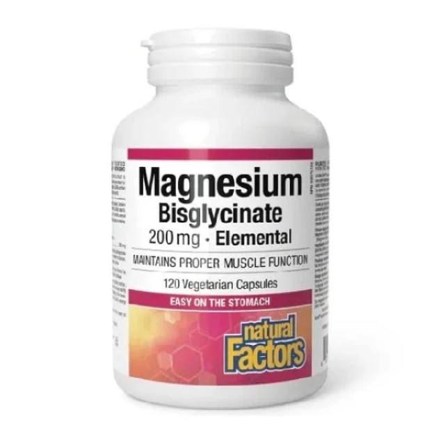 Natural Factors Magnesium Bisglycinate 200mg Elemental για την … Natural Factors Magnesium Bisglycinate 200mg Elemental για την …