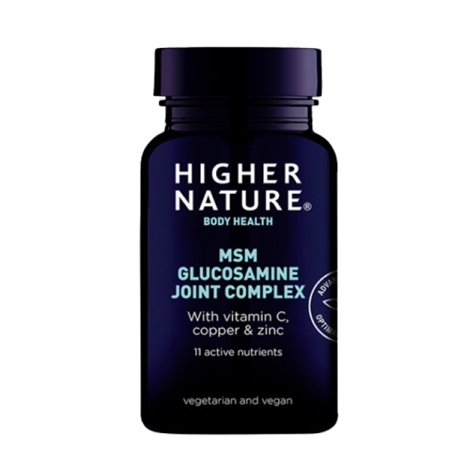 Higher Nature MSM Glucosamine Joint Complex Συμπλήρωμα Διατροφής για τις Αρθρώσεις 90 Φυτικές Κάψουλες