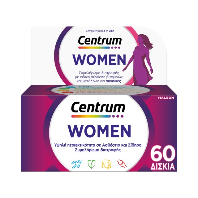 Centrum Women, Multivitamin Specially Designed for Women, 60 Tablets