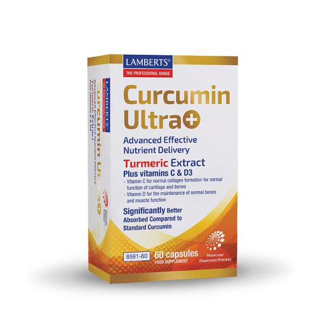 Lamberts Curcumin Ultra+ Turmeric, C, D3 Συμπλήρωμα Διατροφής με Κουρκ …