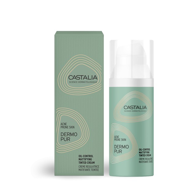 Castalia Dermopur Oil Control Mattifying Tinted Cream Ρυθμιστική Κρέμα …