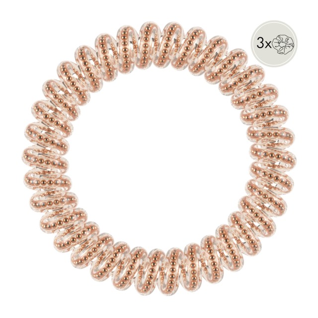 Invisibobble Slim of Bronze and Beads Hair Scrunchies 3 Pieces