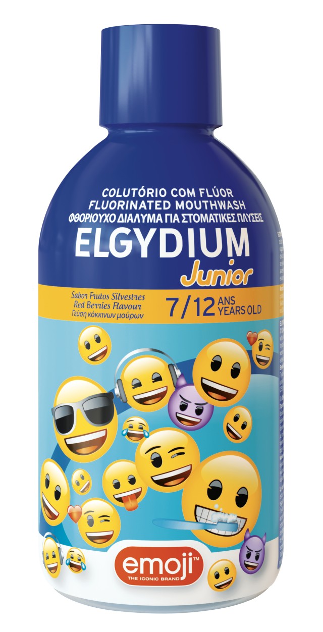 Elgydium Junior Emoji Φθοριούχο Στοματικό Διάλυμα για Παιδιά 7-12 Ετών …