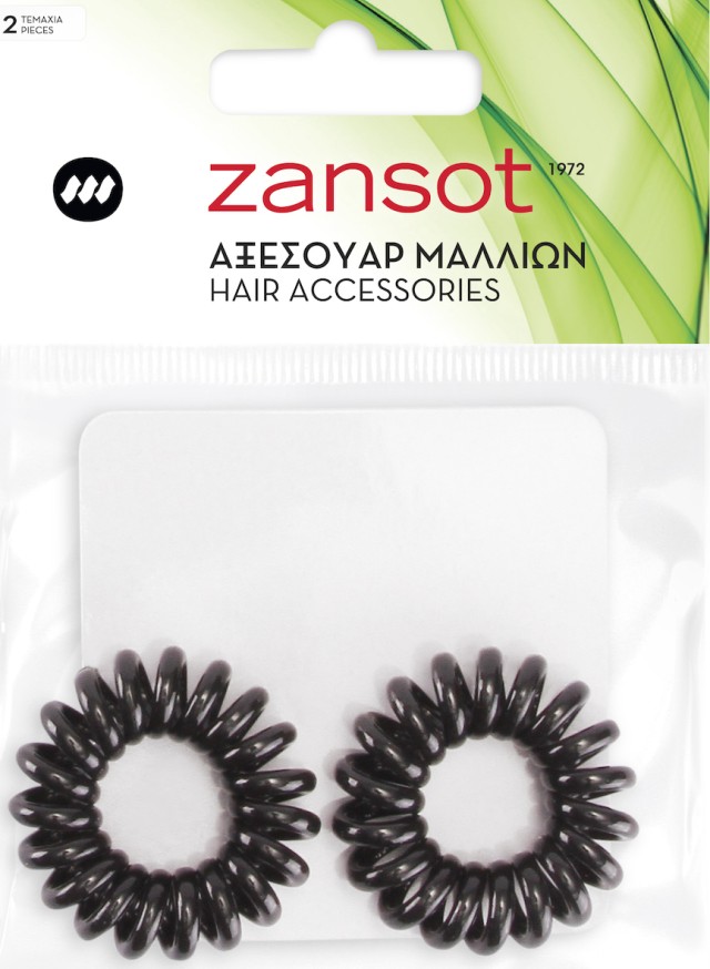 Zan Sot Waterproof Spiral Hair Band in Various Colors 2 Pieces in a Bag [18.125]