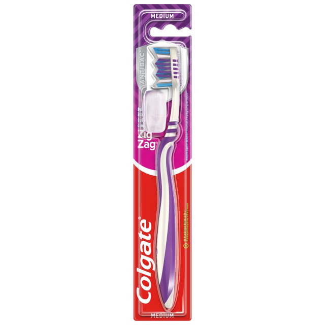 Colgate Zig Zag Medium Οδοντόβουρτσα Μέτρια 1 Τεμάχιο