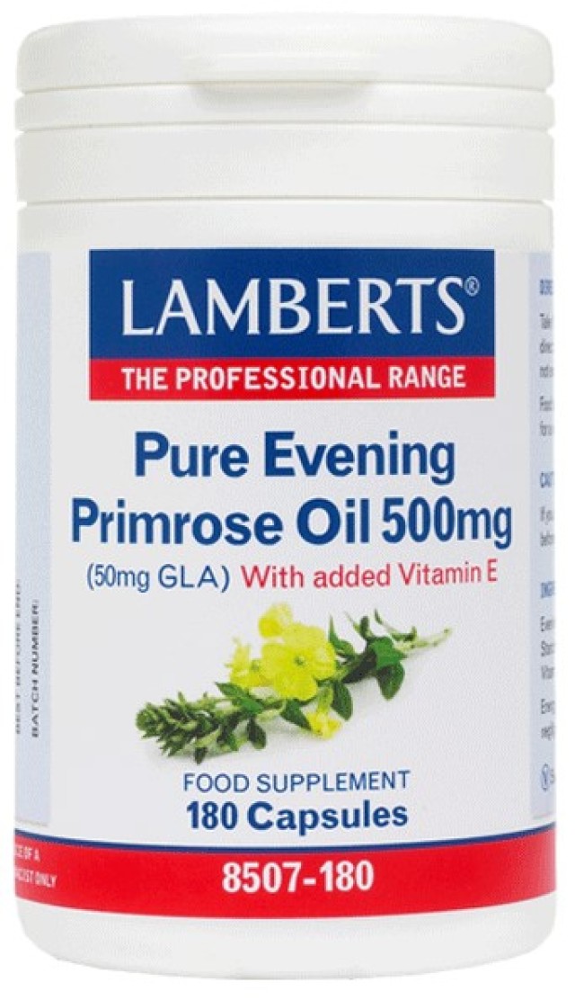 Lamberts Pure Evening Primrose Oil 500mg 180 Κάψουλες Lamberts Pure Evening Primrose Oil 500mg 180 Κάψουλες