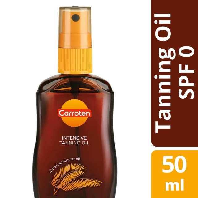 Carroten Intensive Tanning Oil SPF0 Λάδι για Γρήγορο & Έντονο Μαύρισμα & Ενυδάτωση της Επιδερμίδας 50ml