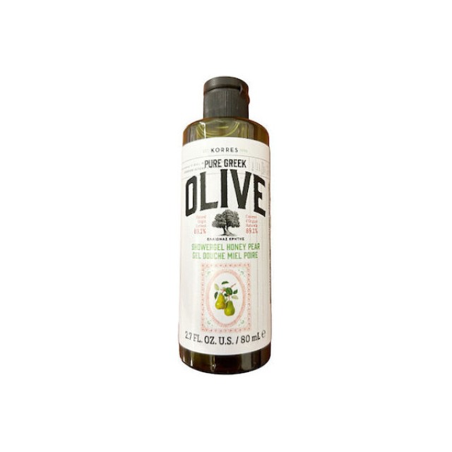 Korres Pure Greek Olive Honey Pear Αφρόλουτρο Μέλι - Αχλάδι 80ml