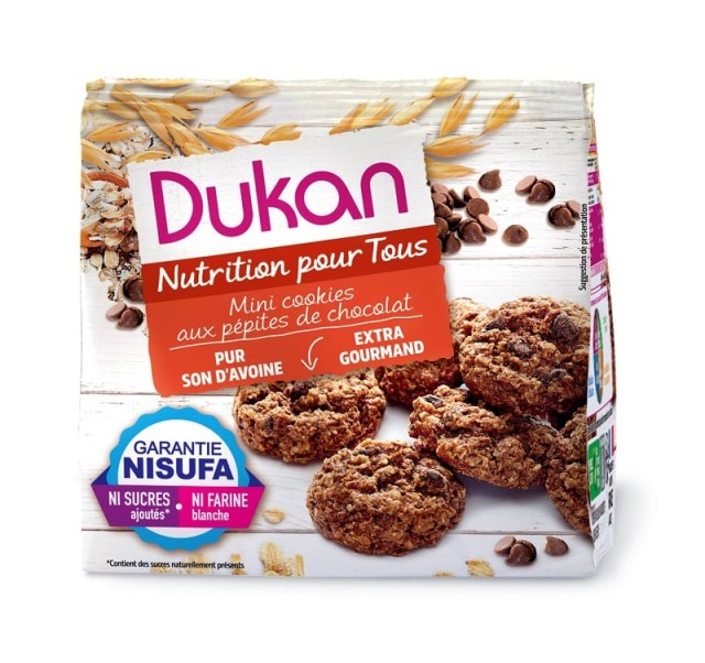 Dukan Cookies Βρώμης με Κομμάτια Σοκολάτας 100gr