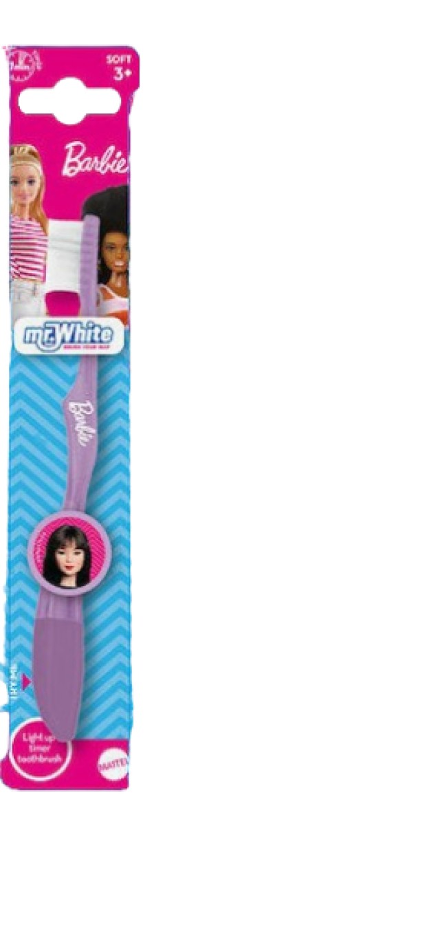 Mr.White Barbie Flashing Soft Παιδική Οδοντόβουρτσα με Χρονόμετρο Μαλα … Mr.White Barbie Flashing Soft Παιδική Οδοντόβουρτσα με Χρονόμετρο Μαλα …