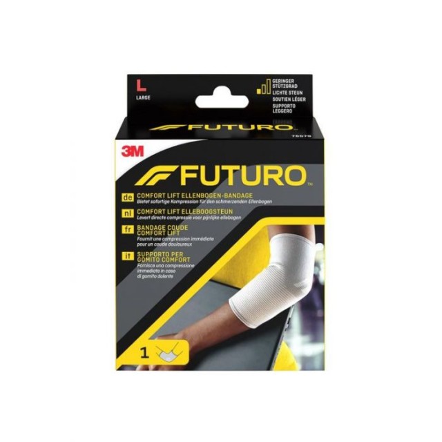 3M Futuro Bandage Comfort Lift Ελαστική Περιαγκωνίδα Χρώμα:Γκρι Size:L [76579]