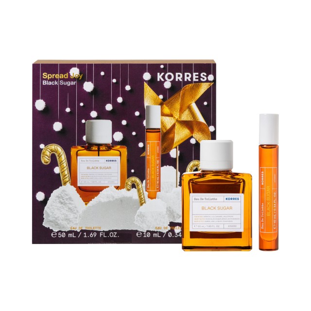 Korres PROMO Black Sugar Eau De Toilette Γυναικείο Άρωμα 50ml & Black Sugar Eau De Toilette σε Roll on 10ml Korres PROMO Black Sugar Eau De Toilette Γυναικείο Άρωμα 50ml & Black …