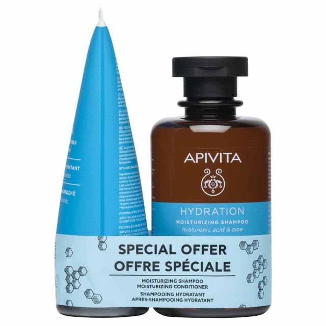 Apivita PROMO Hydration Σαμπουάν Ενυδάτωσης με Υαλουρονικό Οξύ και Αλό …