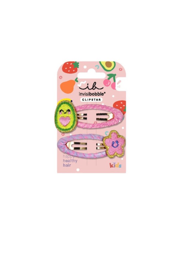 Invisibobble Snap Clip Kids Frutti Avocado Παιδικά Κλιπ Μαλλιών 2 Τεμά …