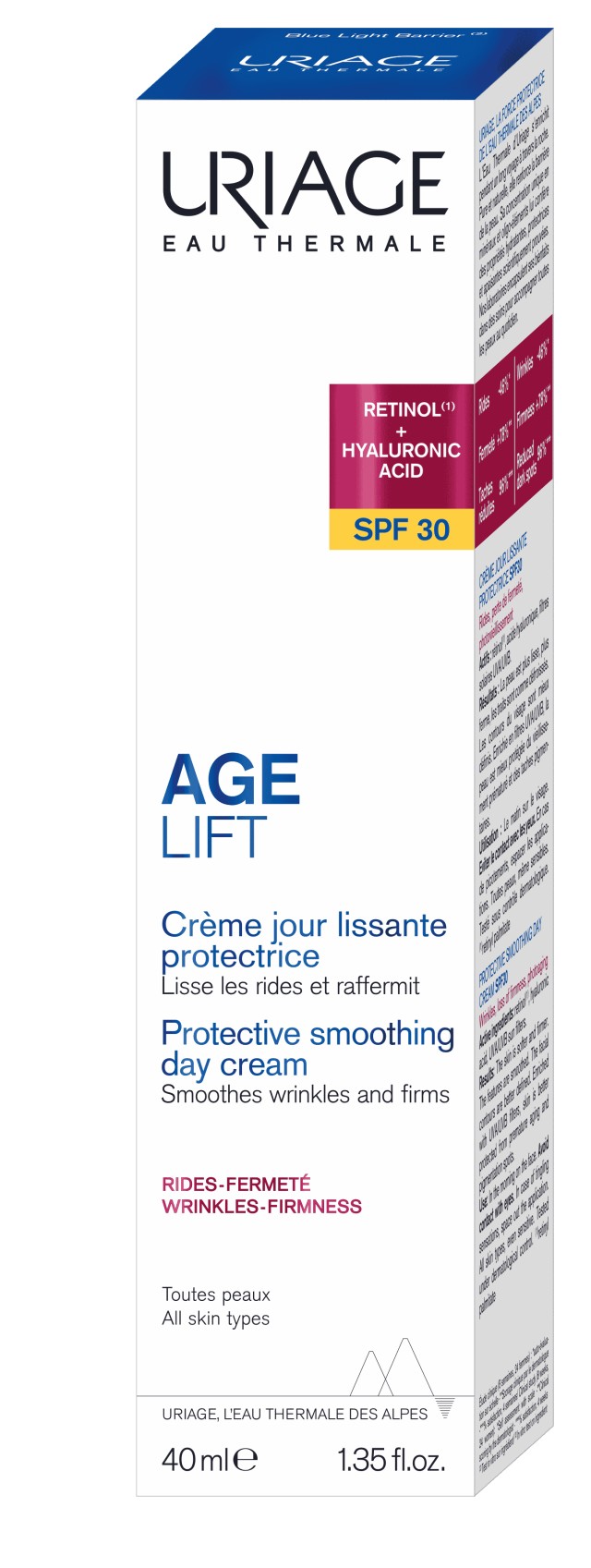 Uriage Age Lift Protective Smoothing Day Cream SPF30 Προστατευτική Καταπραϋντική Κρέμα Ημέρας για Όλους τους Τύπους Επιδερμίδας 40ml
