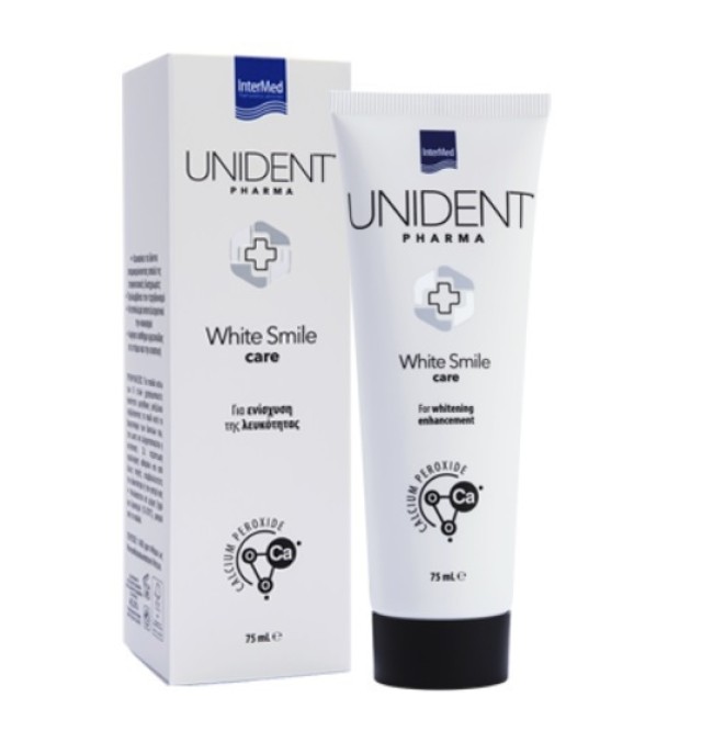 Intermed Unident Pharma White Smile Care Toothpaste to Enhance the Whiteness of Teeth 75ml